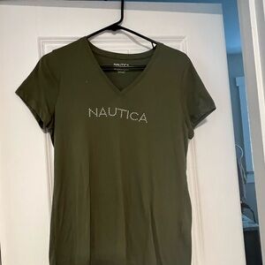 Nautica Khaki Crew Neck Tee